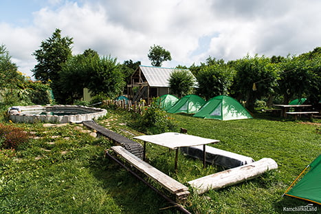 ночевка на Курильском озере