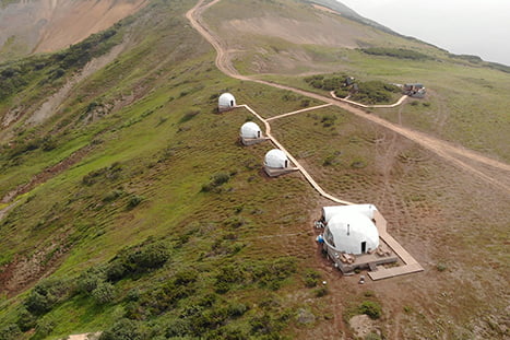 обед с видом на горы