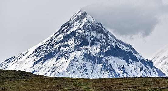 ледники Камчатки.