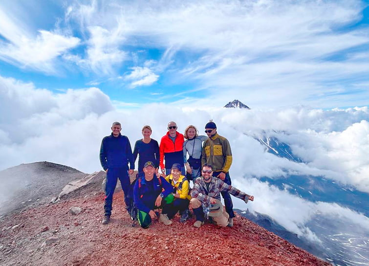 на вершине вулкана