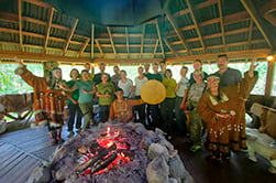 совместная фотография на этнографической экскурсии