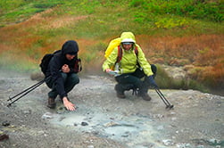 выходы горячей грязи