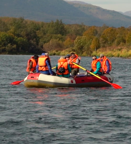 сплав по реке Быстрая на Камчатке