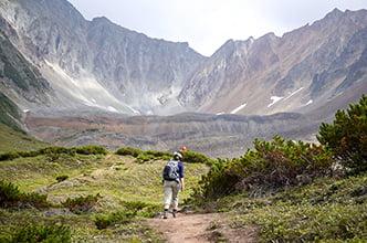 подъем к горным породам