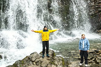фотография у водопада