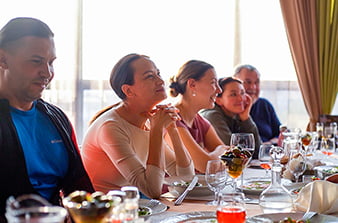 ужин в ресторане