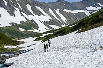 подъем по снегу