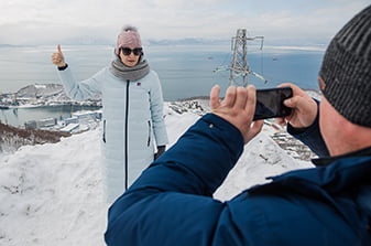 зимняя фотография на память