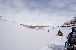 снегоходная шахна к Авачинскому вулкану