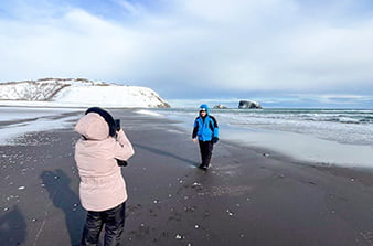 фотосессия на зимнем пляже